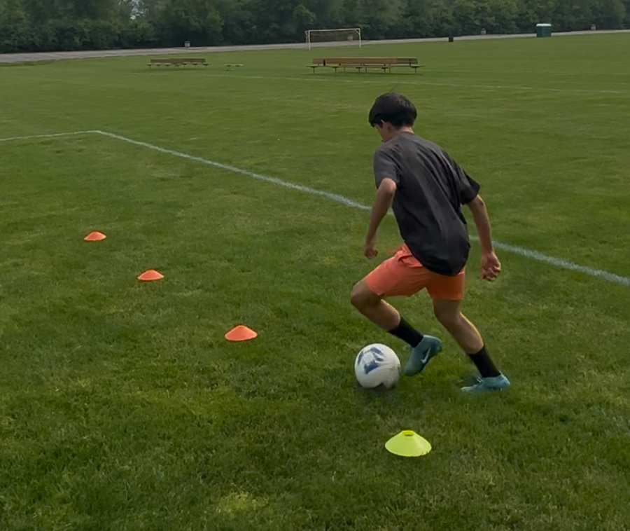 Agility training with cones