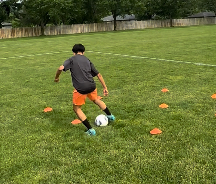 Player performing croqueta move